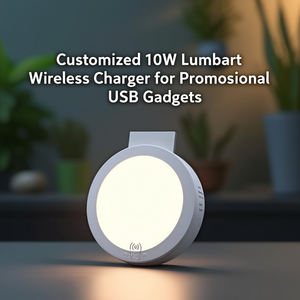 Caricabatterie Wireless Lumbert 10W Personalizzato per Gadget USB Promozionali - Product Image 3