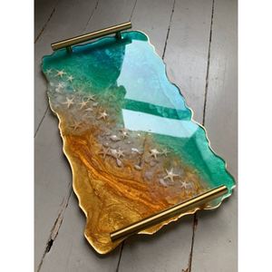 Nouveau plateau de service en résine de conception unique pièce unique pour les restaurants plats et les hôtels service de dîner à très bon prix - Product Image 2