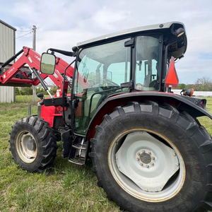 Tractor de rueda de granja compacto de 80HP Massey Ferguson usado barato con CA de cabina para cojinete y engranaje de motor - Product Image 1