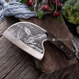 มีดทำครัวเหล็กดามัสกัสพร้อมที่จับไม้ส่งตรงจากโรงงาน - Product Image 1