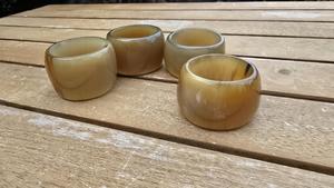 Servilleteros de Cuerno de Búfalo, Porta Servilletas Redondos para Hoteles de Lujo, Restaurantes y Mesas de Boda, Alta Calidad - Product Image 3