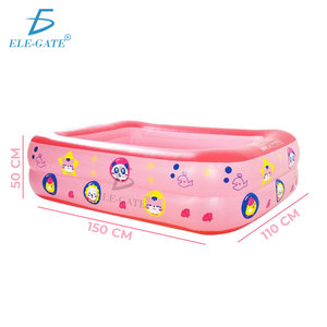 Piscina Gonfiabile Rosa per Casa 150*110*50cm, Attrezzature per Divertimento Acquatico - Product Image 4