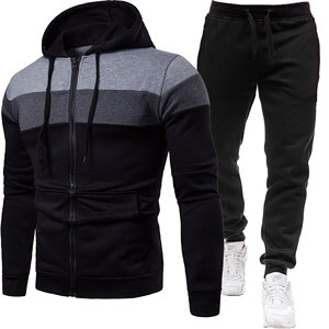 Chándales de niño, ropa de hombre, conjunto de Sudadera con capucha para hombre, sudadera con cremallera, pantalones de chándal deportivos informales, conjunto de chándal para hombre para correr - Product Image 6