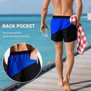 Pantalones cortos de playa personalizados para hombre, ropa de playa para hombre, traje de baño, verano 2026, pantalones cortos estampados para hombre, pantalones cortos en blanco para hombre - Product Image 3