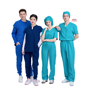 BEST SELLING <b>scrubs</b> <b>set</b> stylish nursing uniform medical lab coat white unisex private label hospital clothes FMF uniform OEM/ODM - Product Image 6