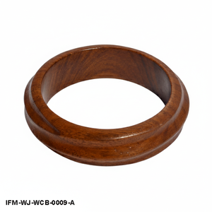 Brazalete de Madera Curvada Tallada a Mano, Pulsera de Madera Pulida Lisa, Joyería Minimalista - Product Image 2