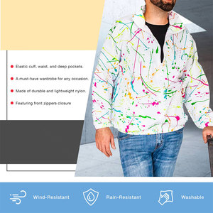 Nouvelle veste coupe-vent pour homme, style tendance, en toile imperméable et respirante, pour le cyclisme et la course à pied, service OEM - Product Image 4