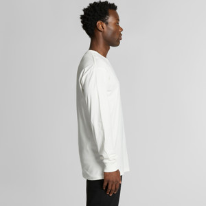 Top Quality Staple Organic O <b>Neck</b> <b>Light</b> Weight Cotton Long Sleeve Custom Color and Customized Printed Logo Man Shirts - Product Image 5