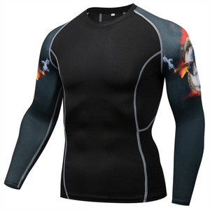 Vêtements de sport longs anti-UV de haute qualité pour hommes, vêtements de MMA respirants et personnalisés - Product Image 1