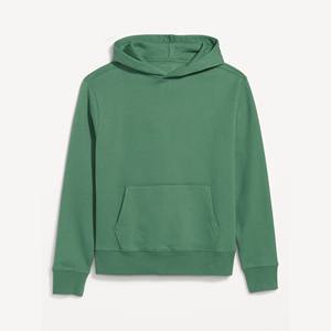 Sweat à capuche grande taille pour hommes pull épais uni et épais Streetwear vierge sans cordon logo personnalisé sweats à capuche confortables - Product Image 5