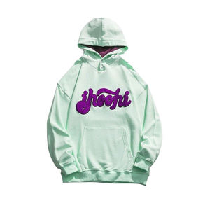 เสื้อฮู้ดปักลายปะติดแบบ500gsm มีฮู้ดแนววินเทจใหม่2025เย็บและตัดเย็บแบบครอปหินกรด - Product Image 1