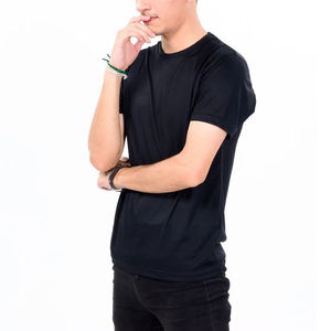 Camisetas de Hombre de Cuello Redondo, Ajuste Suave, Antiarrugas, Transpirables, de Punto, 100% Algodón Pesado - Product Image 2