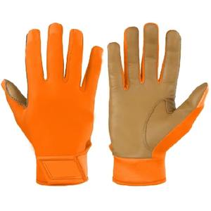 Gants de frappe de baseball personnalisés en cuir véritable, antidérapants, pour softball, avec design OEM personnalisé et prix économique - Product Image 1