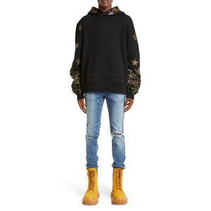 Meilleure vente Sweats à capuche unis hiver sweats à capuche chauds en coton polaire épais sweats à capuche en coton surdimensionnés avec logo personnalisé pour hommes - Product Image 5