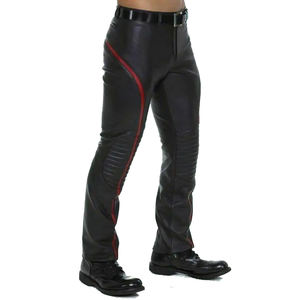 Pantalones de Motociclismo de Cuero para Hombre de Alta Calidad, Personalizables, de Manga Larga, Forro Transpirable para Invierno - Product Image 1