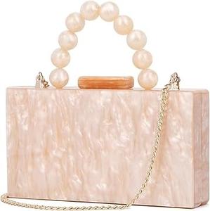 Bolsos de Mano de Resina Deslumbrantes para Mujer, Elegancia Atemporal, Bolsos de Noche de Lujo para Noches y Fiestas Glamurosas - Product Image 1