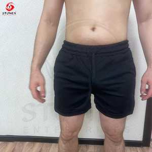 Pantalones cortos de gimnasio con logotipo personalizado para hombre, Joggers ligeros de poliéster con cintura elástica, estampado de cintura media, ropa deportiva para entrenamientos para correr - Product Image 6