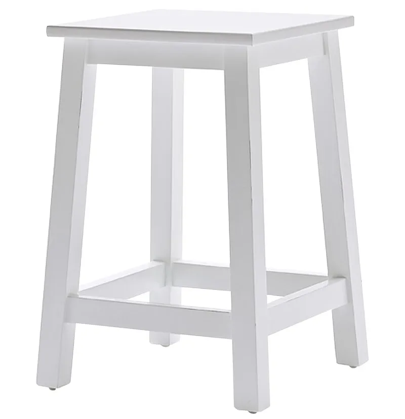 كرسي خشبي بدون مسند بار المطبخ مصنع سعر التقليدية A-إطار خشب متين كرسي بار بدون مسند لليد رمادي و الأبيض الألوان ل المطبخ بار