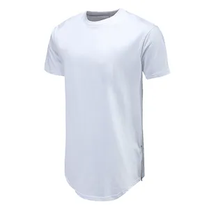 100% algodón Material de secado rápido ropa de gimnasio hombres logotipo personalizado algodón Spandex camiseta para hombres con varios colores y precio barato