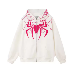 Wholesale Trendy Loose Pullover Sweatshirt for <b>Men</b> Solid Hooded Winter Tops Puff Design Casual Hoodies <b>Spider</b> <b>Hoodie</b> - Product Image 2