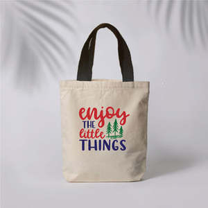 Bolsa de Mano de Lona de Algodón Ecológica y Duradera, con Diseño Personalizado, Asa Larga, Tamaño Mediano, para Uso Diario y Publicidad - Product Image 1