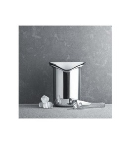 Seau à glace en métal au fini luxueux, s'accorde bien avec les verres haut de gamme, style de bar haut de gamme, élégant pour les maisons et les événements - Product Image 3