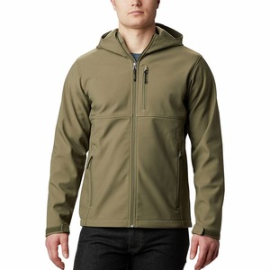 Chaqueta de senderismo de invierno resistente al agua para hombre-Chaqueta acolchada ligera forrada de algodón con cuello levantado y logotipo frontal - Product Image 1