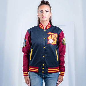 Chaqueta Bomber Varsity Impermeable de Invierno para Hombre, Hecha a Medida, con Logotipo del Equipo en el Frente - Product Image 1