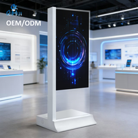 Pantalla OLED Transparente de 55 Pulgadas, Pantalla Táctil Interactiva Autoiluminada, Video Wall para Publicidad en Ascensores, Fabricante OEM ODM