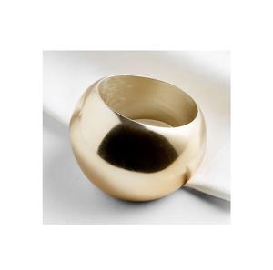 Ensemble de 6 anneaux de serviette hexagonaux en laiton vintage, design géométrique métallique artisanal pour une décoration de table élégante et classique - Product Image 6