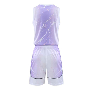 Uniforme de Baloncesto Moderno para Competición Deportiva, Impreso, Transpirable, que Absorbe la Humedad, Uniforme Profesional para Práctica - Product Image 2