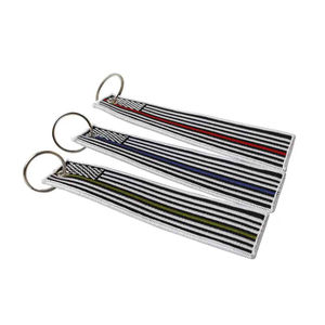 Llaveros de Diseño a Precio Económico con su Propio Logotipo Personalizado, Etiqueta de Llavero Bordada Vintage para Hotel, Llavero Tejido con Puntada de Cadena - Product Image 5