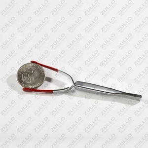 Pince à monnaie à action inversée en acier inoxydable personnalisée avec embouts en silicone, outil de précision pour la manipulation des pièces de monnaie, OEM, marque privée - Product Image 5