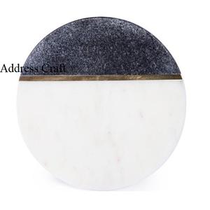 Sous-verres en marbre de haute qualité pour la décoration de bar à domicile, sous-verres en marbre avec incrustation de laiton, sous-verres en marbre personnalisés, vente chaude 2026 - Product Image 5