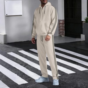 New Men's Streetwear Outdoor Sports Casual Hooded Cardigan Set Autumn Fashion Trend Pocket Lace Long-sleeved Long <b>Pants</b> - Product Image 6