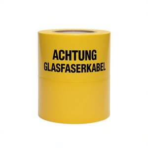 Ruban de signalisation jaune de 40 mm de large pour l'installation de câbles à fibres optiques, 250 m de long, imprimé multicouche « Attention câble à fibres optiques » - Product Image 3