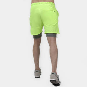 Neon-Charcoal <b>Summer</b> Shorts with Custom Design Elastic Waist and Drawstring Closure Polyester Hot Shorts with Logo Decoration - Product Image 2