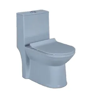 Modern Style Ocean Sky Matt Design Elongated Water Closet One Piece Toilet Bowl Ceramic Bathroom Toilet Wc in India