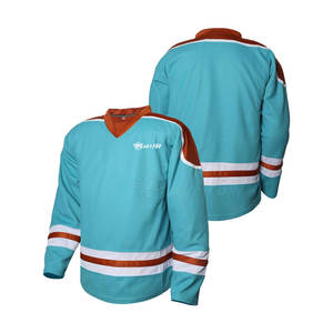 100% Poliéster Hecho Diseño personalizado Jersey de hockey sobre hielo Hecho en fábrica Precio bajo Jersey de hockey sobre hielo - Product Image 2