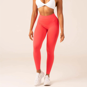 Pantalon taille haute personnalisé Scrunch Butt Hip Lifting sans couture pour femmes GYM Fitness Yoga Leggings de haute qualité Brand New Solid - Product Image 5