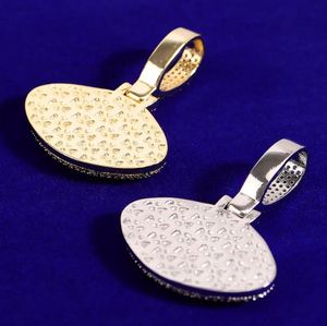 Colgante de diamante de circón helado, colgante de Hip Hop para hombre, colgante de ojo religioso chapado en oro y plata, joyería de rapero ostentosa - Product Image 3