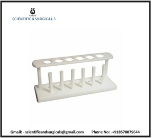 Soporte de tubos de ensayo de polipropileno autoclavable con mejor visibilidad Tubos de ensayo de secado de pines verticales-para educación - Product Image 3