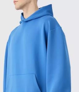 Sweat à capuche personnalisé surdimensionné lourd 100% coton pour hommes nouveau sweat à capuche bleu premium impression de haute qualité service oem offre de gros tendance 2024 - Product Image 6