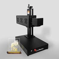 Machine de marquage laser CO2 30W 40W, nouvelle, haute vitesse, précision, refroidissement par air, pour pierre, cuir, plastiques, métaux revêtus, verre et plus encore
