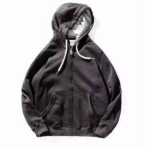 Sweat à capuche en coton lourd pour homme personnalisé, effet délavé vintage, effet délavé au soleil, taille plus, vêtements d'hiver - Product Image 2