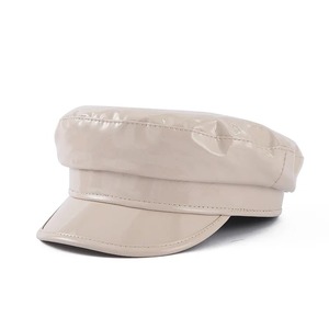 Gorras Newsboy para mujeres y niñas, sombrero de pintor de taxista de cuero PU, Boina Gatsby Ivy, tocado brillante con purpurina, Hip Hop Kpop - Product Image 1
