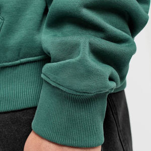 Sudadera con capucha y cremallera en blanco Unisex de estilo informal para hombres y mujeres, sudadera de algodón de alta calidad con rizo francés - Product Image 4