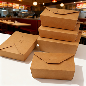 SenAng05 Disposable Leakproof Kraft Paper Custom Shape Takeaway Boxes for Fast Food Sushi &amp; Pet Food Packaging - Product Image 3