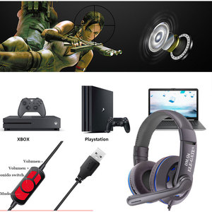 Auriculares Diadema Gamer USB Audio Especializados para Xbox 360 PC PS4 Q6 - Product Image 2