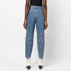 Pantalones vaqueros de talla grande de nuevo diseño para mujer, servicio OME de secado rápido, pantalones vaqueros para mujer - Product Image 4